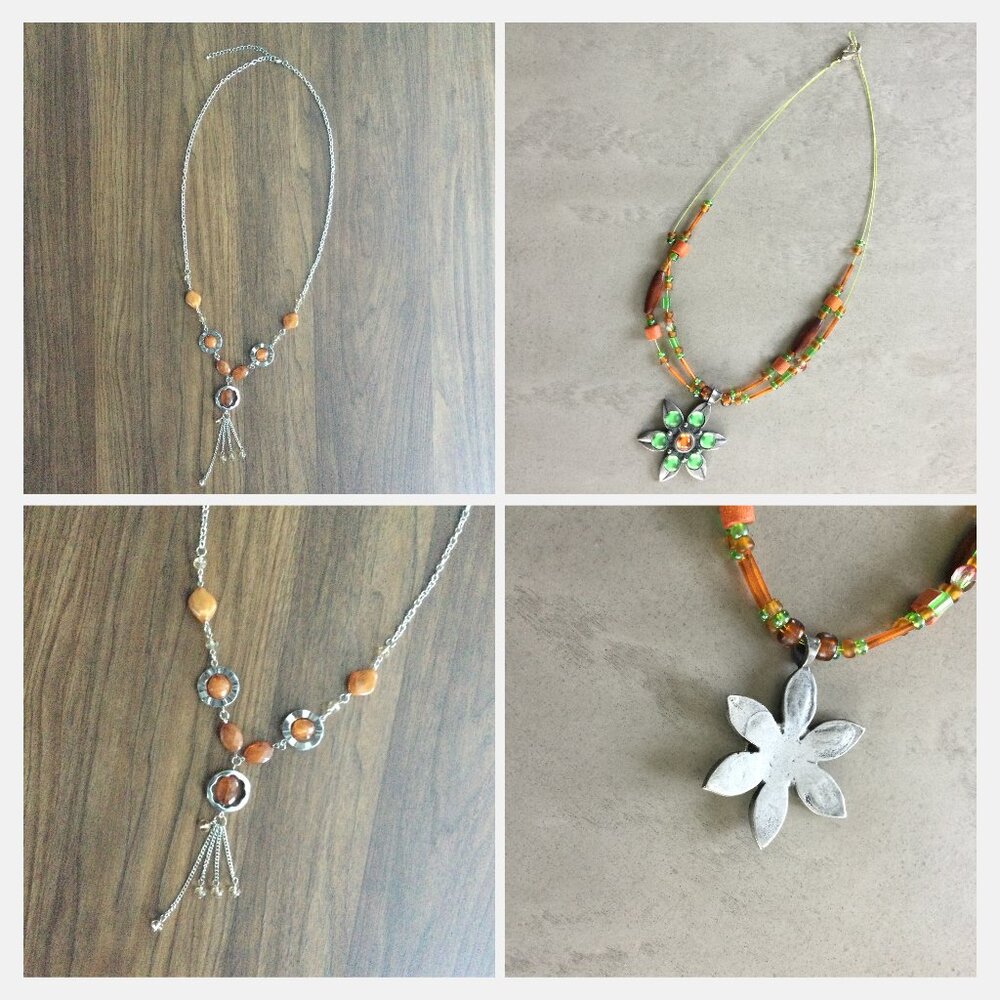Boho Chic & Elegant Silver Necklace Set